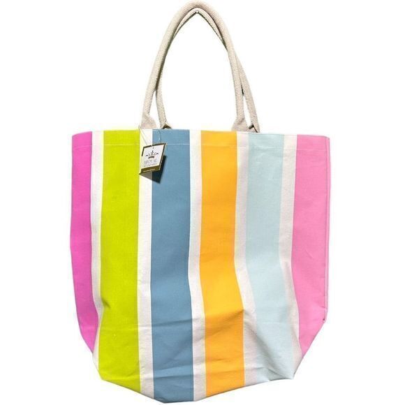NWT The Royal Standard Women's Tropical Sunrise Coast Cotton Tote One Size - Picture 3 of 6
